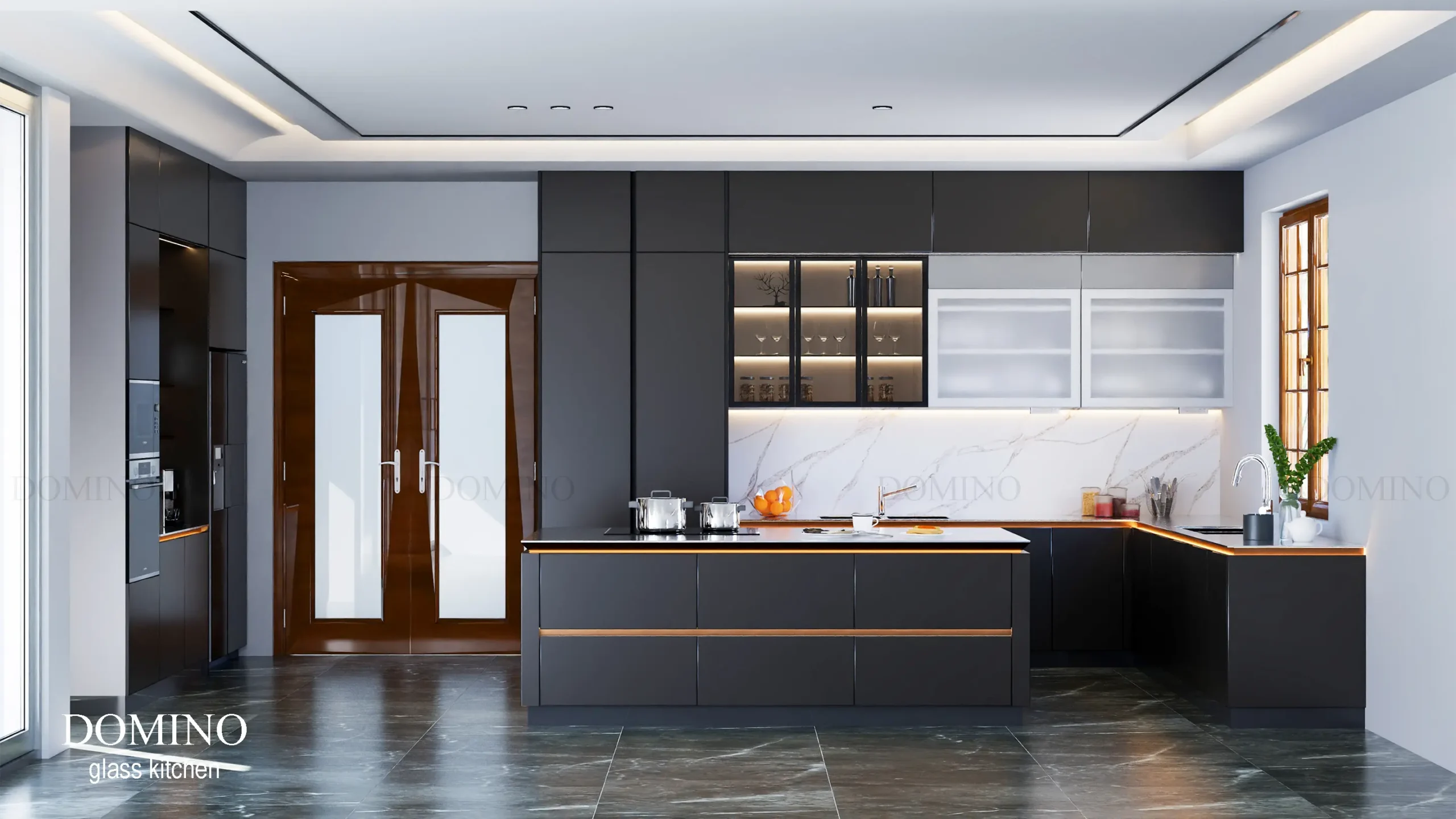 Thông tin dự án tủ bếp biệt thự Domino