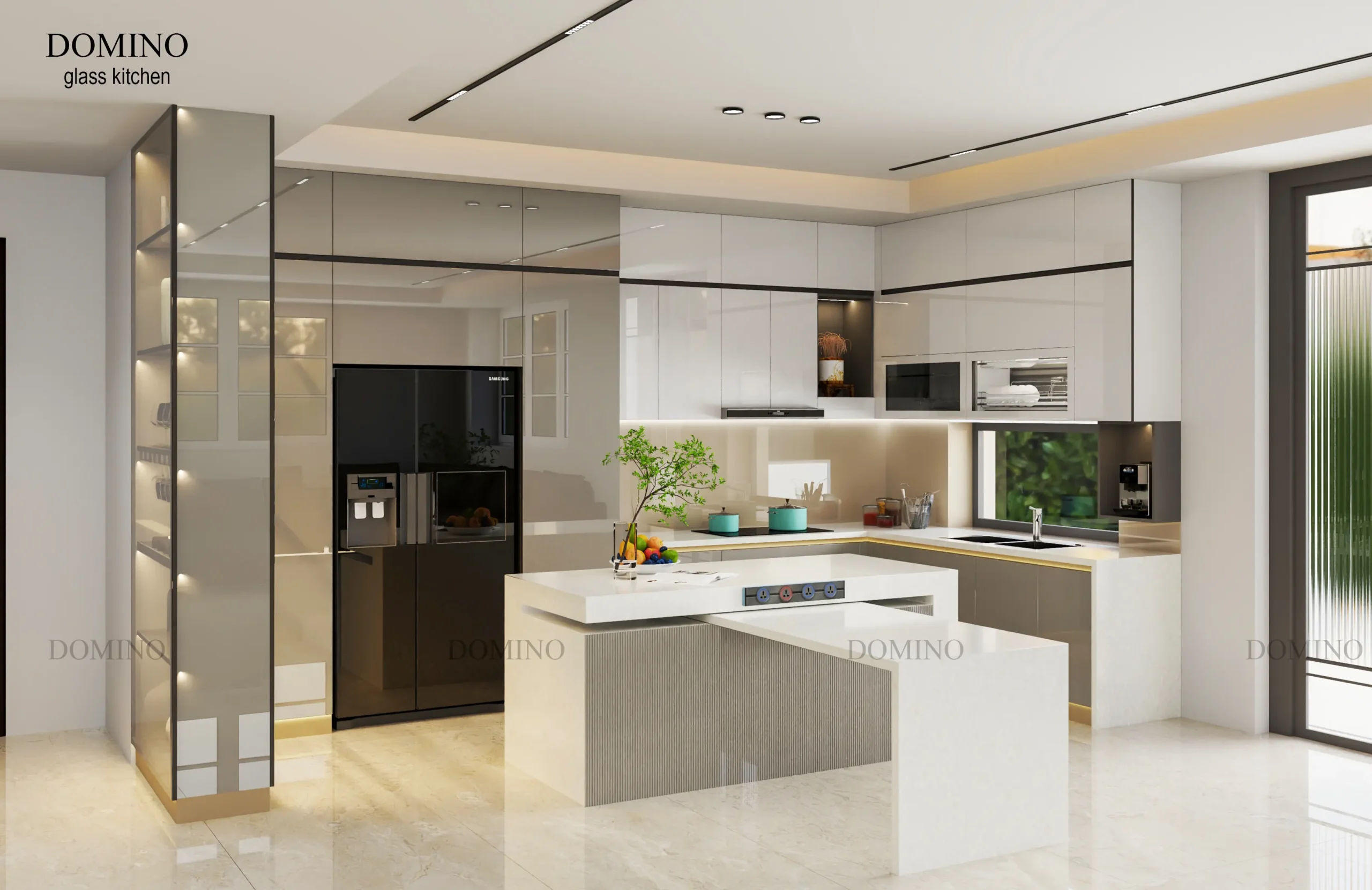 Tủ Bếp Inox Cánh Kính Đà Nẵng - Giải Pháp Tủ Bếp Hiện Đại, Bền Đẹp Cho Không Gian Nhà Bạn 3 Tủ bếp inox cánh kính hiện đại tại Đà Nẵng