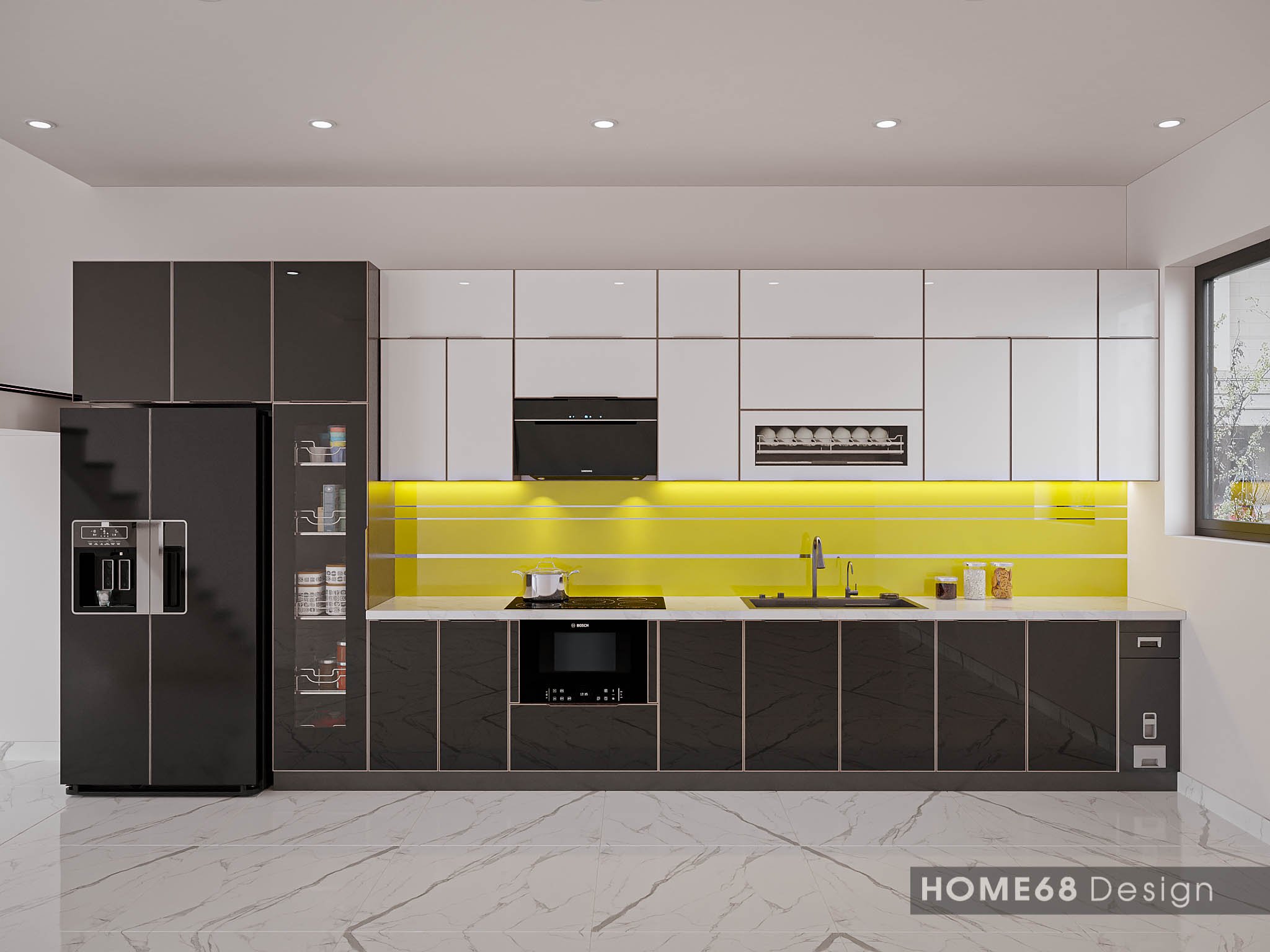 tu bep inox 304 canh kinh su ket hop hoan hao giua hien dai va tinh te cho khong gian nha bep cua ban 692901acc684a