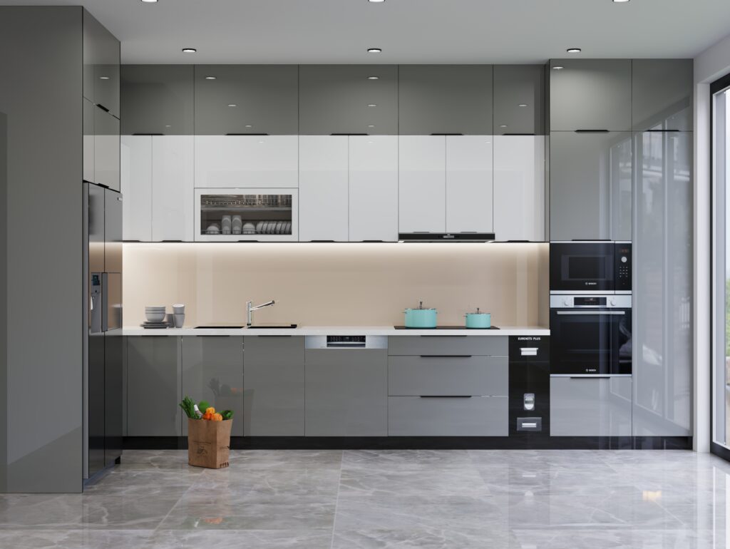 Tủ Bếp Inox Cánh Kính Chữ U: Cách Bố Trí, Kích Thước 3 Cạnh và Báo Giá 2026 3 Giải pháp xử lý hai góc chết của tủ bếp inox cánh kính chữ U bằng mâm xoay và kệ góc