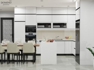 So sánh độ bền tủ bếp cánh kính khung inox 304 với tủ gỗ công nghiệp và khung nhôm